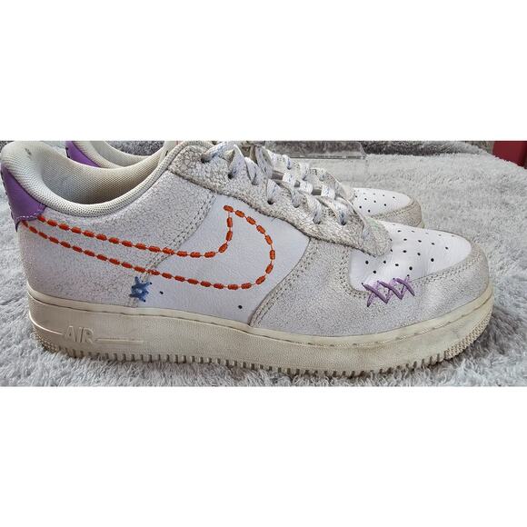 Nike Air Force 1 DX2348-100 Size MEns 10.5 Womens 12 EU 42.5 Sneakers GUC '07 SE - Picture 4 of 11